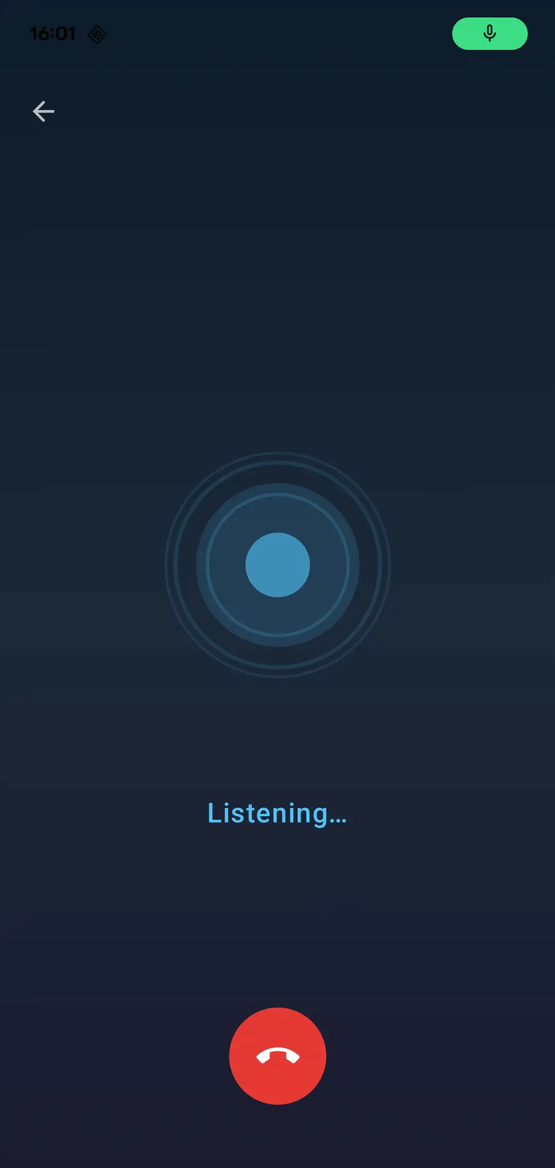 App Screen Back