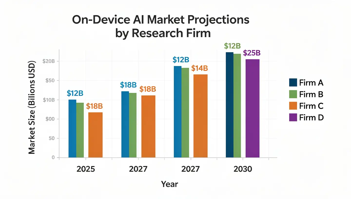 Four research firms, four numbers, one direction